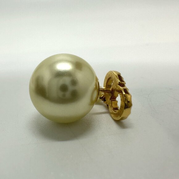 DIOR Gold Pearl Earrings - Picture 10 of 14